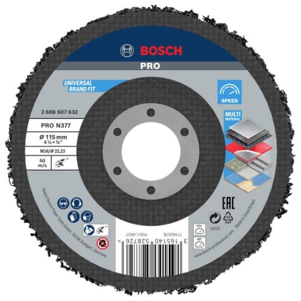 BOSCH PRO N377 X-LOCK 115 mm 2608607632 disk za čišćenje