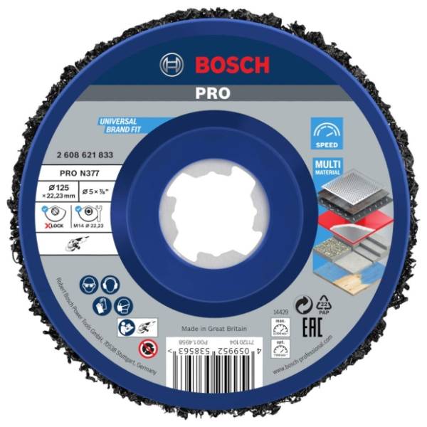 BOSCH PRO N377 X-LOCK 125 mm 2608621833 disk za čišćenje