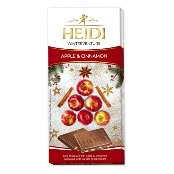 Čokolada HEIDI jabuka i cimet 90g