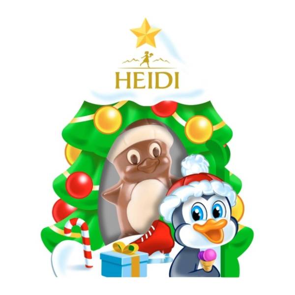 Čokolada HEIDI pingvin 20g