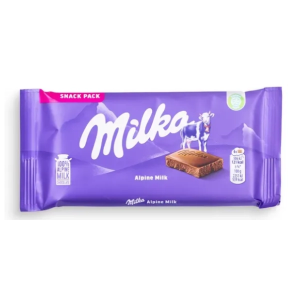 Čokolada MILKA alpine milk 45g