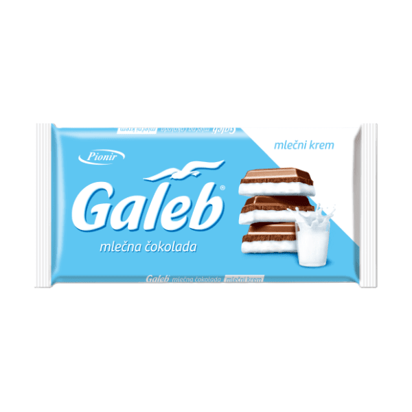Čokolada PIONIR Galeb sa mlečnim filom 100g