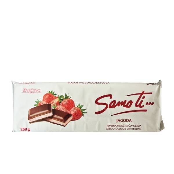 Čokolada SAMO TI jagoda 250g