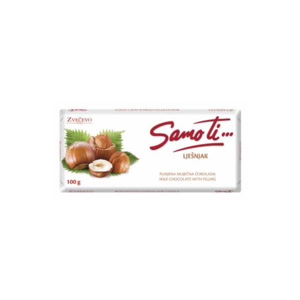 Čokolada SAMO TI lešnik 100g