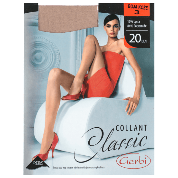 COLLANT Classic hulahopke 20den boja kože M 3