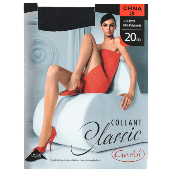 COLLANT Classic hulahopke 20den crne M 3