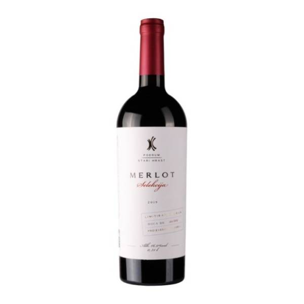 Crveno vino STARI HRAST Merlot Selekcija 0,75l