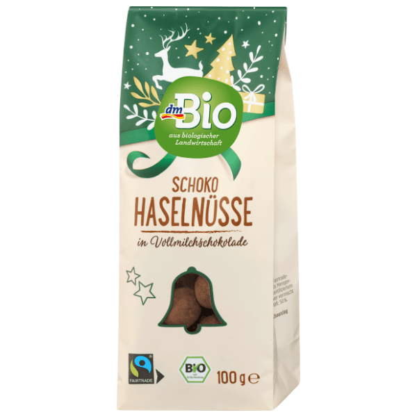 DM BIO lešnici u mlečnoj čokoladi 100 g