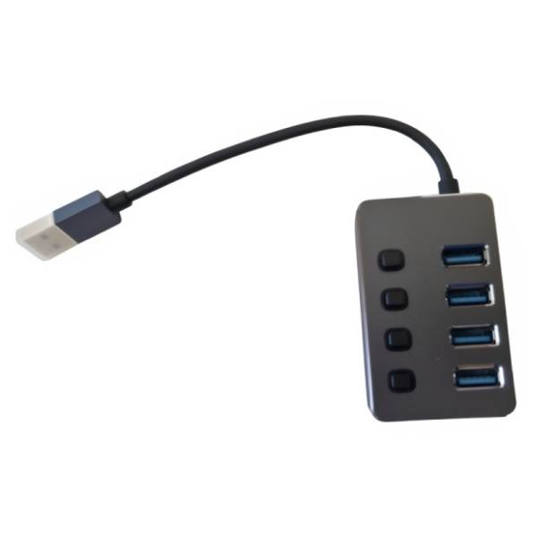 E-GREEN USB Hub 4-in-1 USB 3.0 Superbrzi 4-port sa prekidačima