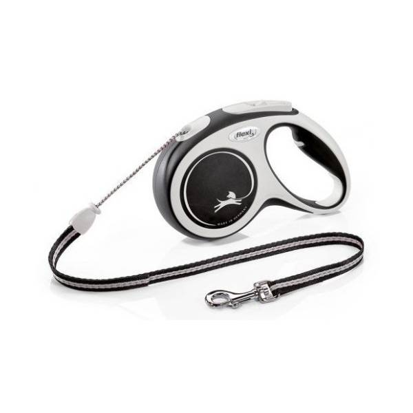 FLEXI Comfort cord povodac za pse M 5m crni
