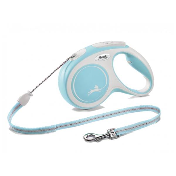 FLEXI Comfort cord povodac za pse M 5m svetloplavi
