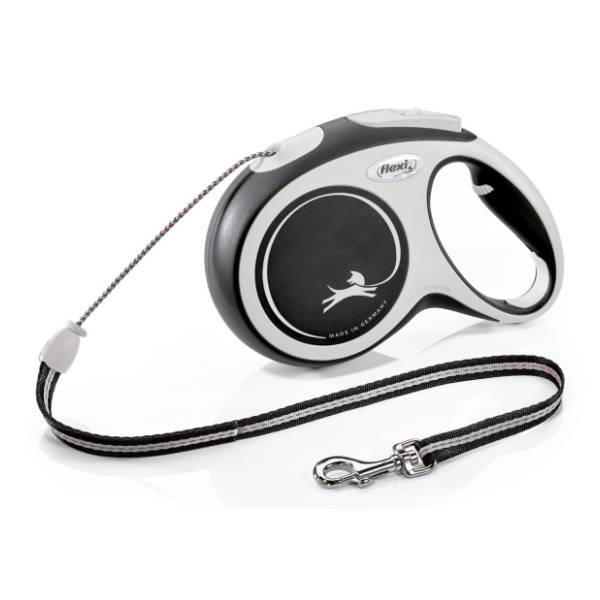 FLEXI Comfort cord povodac za pse M 8m crni