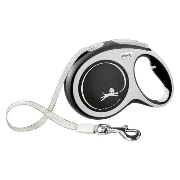 FLEXI Comfort tape povodac za pse L 8m crni