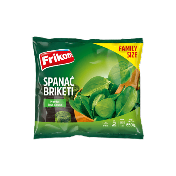 FRIKOM spanać u briketima 650g 