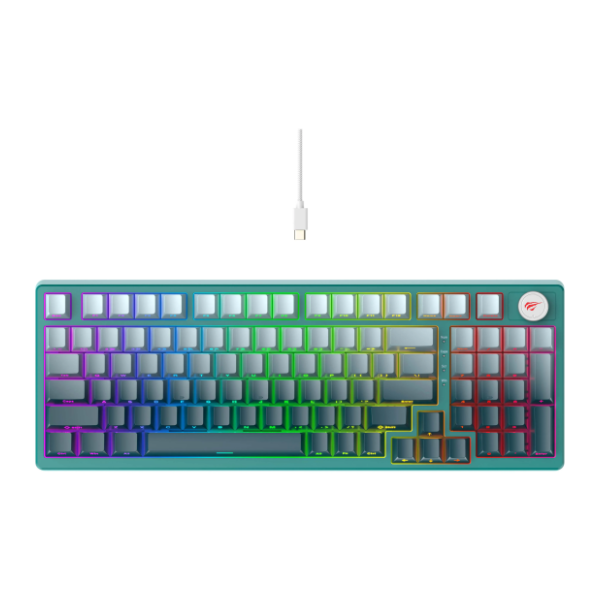 HAVIT tastatura KB899L belo-zelena