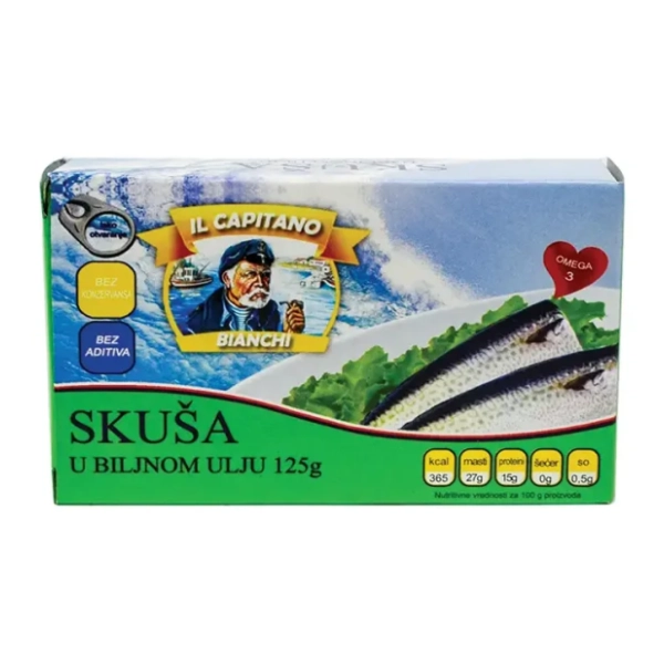 IL CAPITANO skuša u biljnom ulju 100g