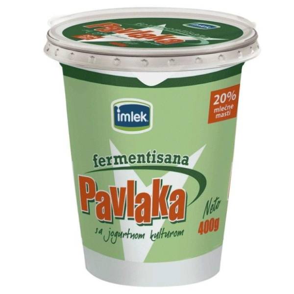 Kisela pavlaka IMLEK zelena 20%mm 400g