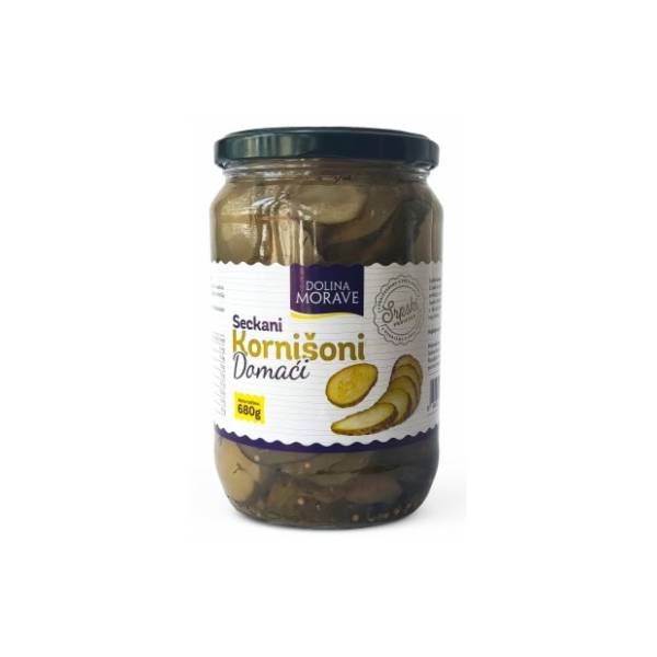 Kornišoni DOLINA MORAVE seckani 680g
