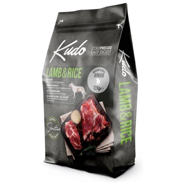 KUDO Medium&maxi junior hrana za pse jagnjetina 12kg