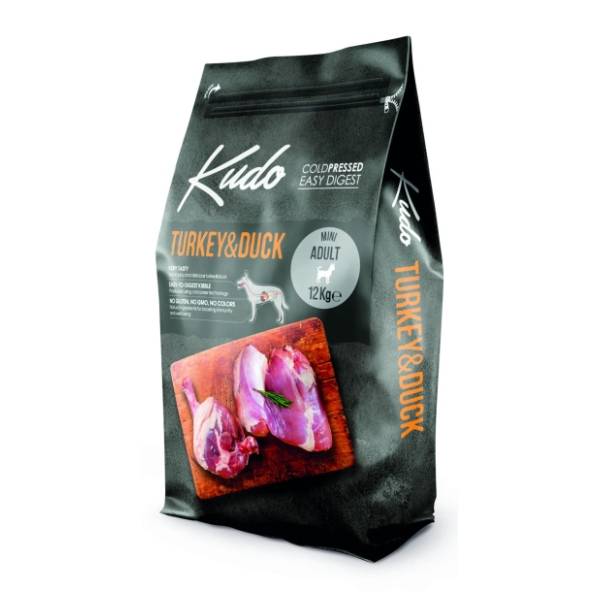 KUDO Mini adult hrana za pse ćuretina i pačetina 12kg