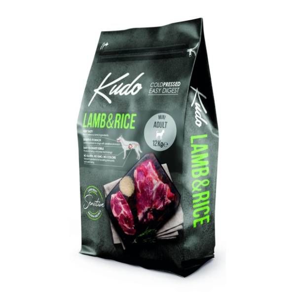 KUDO Mini adult hrana za pse jagnjetina i pirinač 12kg