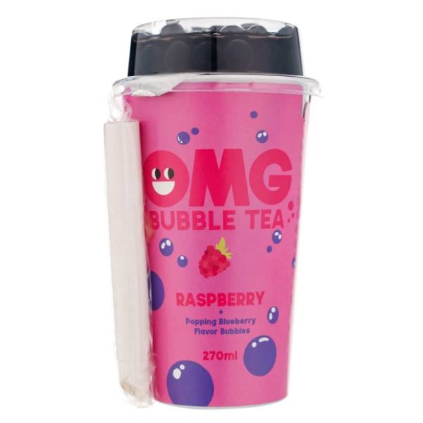 Ledeni čaj OMG Bubble malina 270ml