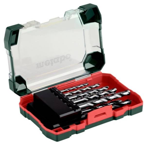 METABO 13-delni mešani set spiralnih burgija za metal, drvo 626728000