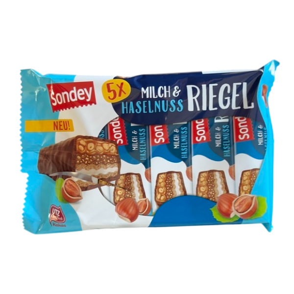 Mlečni bar SONDEY sa lešnikom 5x40g