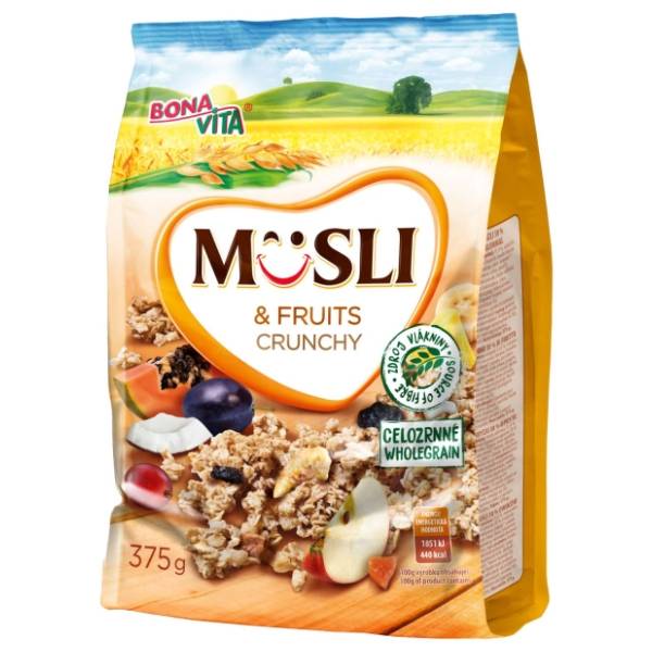 Musli BONAVITA crunchy fruits 375g