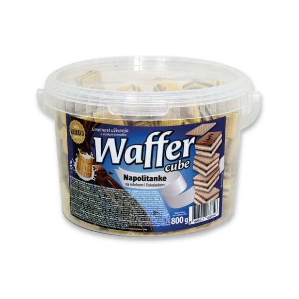 Napolitanke WAFFER mleko čoko kocka 800g