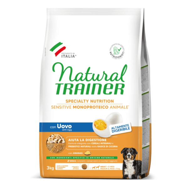 NATURAL TRAINER Sensitive hrana za pse bez glutena jaja 3kg