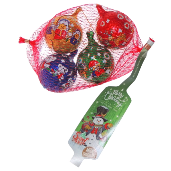 Novogodišnji paketić SWEET CHOICE loptice u mreži 60g
