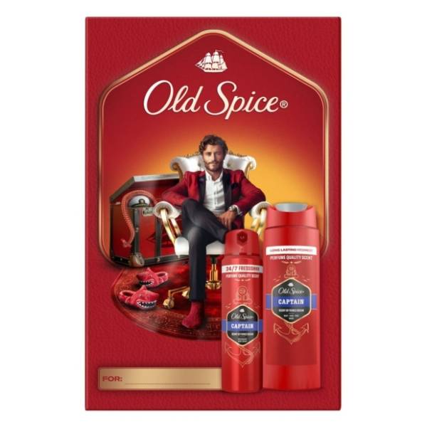 OLD SPICE set Captain gentleman (gel za tuširanje i dezodorans)