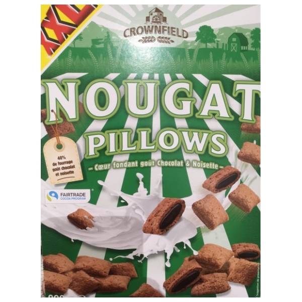 Pahuljice CROWNFIELD nougat pillows 500g