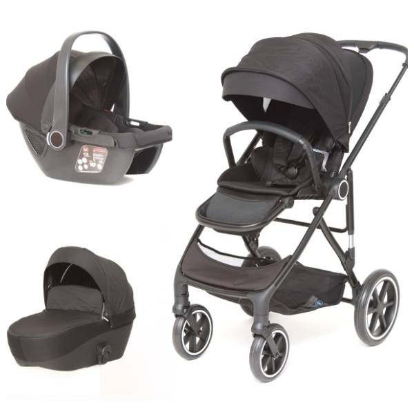 PUERRI kolica za bebe 3 u 1 Modera crna