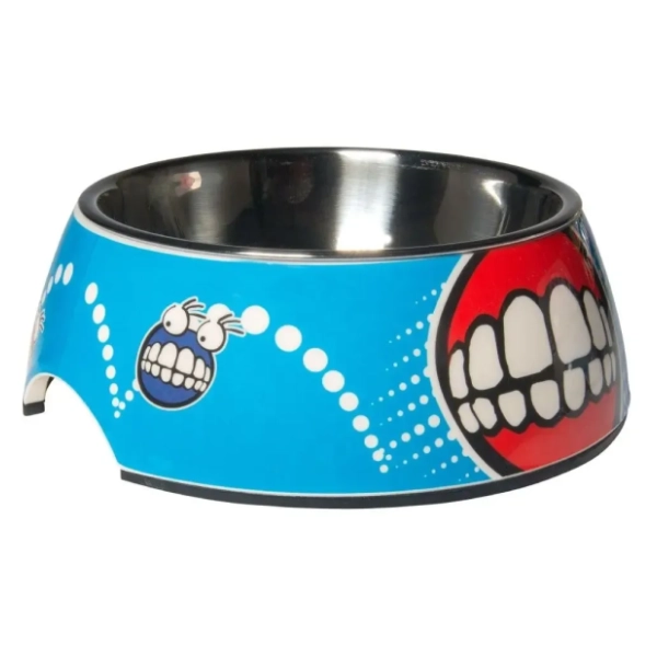 ROGZ Bubble bowlz S comic činija za pse plava