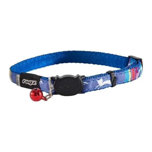 ROGZ Neocat ogrlica za mačke sa zvoncem 20-31cm plava