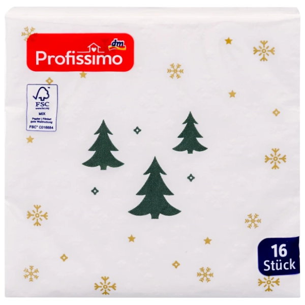 Salvete PROFISSIMO Borovi i pahuljice 16kom