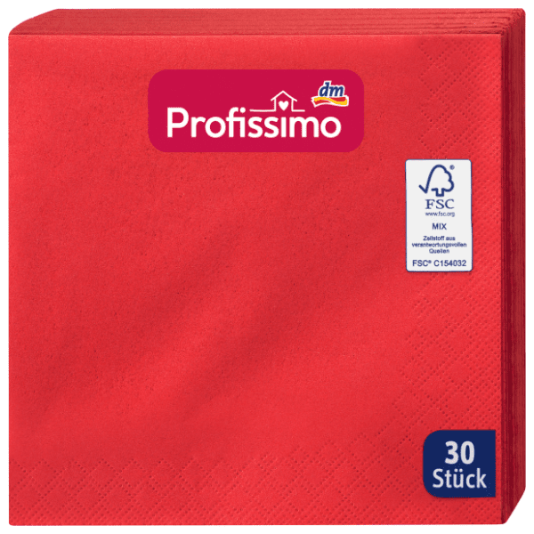 Salvete PROFISSIMO crvene 3sloja 30kom