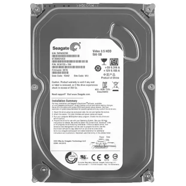 SEAGATE hard disk 500GB ST3500312CS Slim