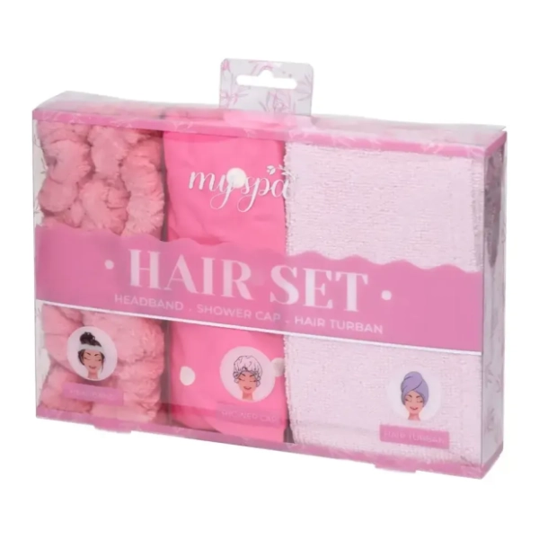 Set za kosu MY SPA roze MS96