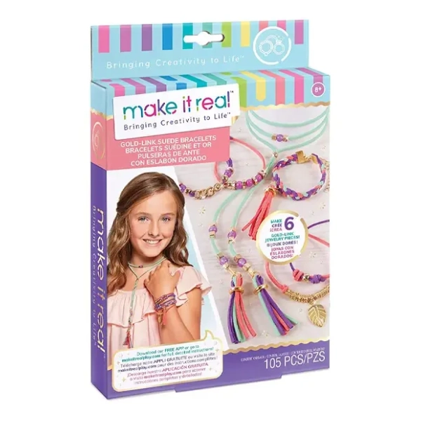 Set za pravljenje narukvica Golden MAKE IT REAL