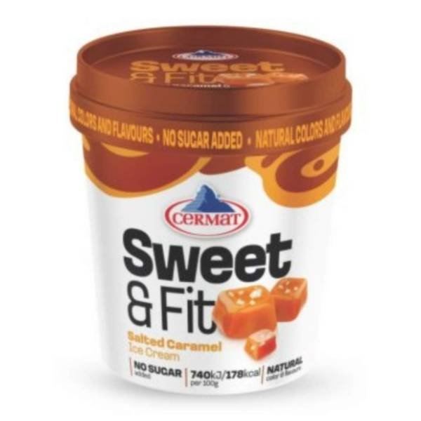 Sladoled CERMAT sweet & fit caramel 473g