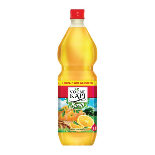 Sok sirup VOĆNE KAPI pomorandža 1l