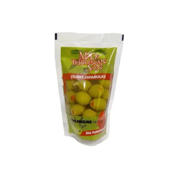 SOLER Mediterranean sun zelene masline sa paprikom 170g