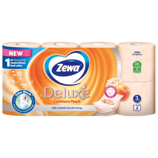 Toalet papir ZEWA deluxe peach 3sloja 8kom