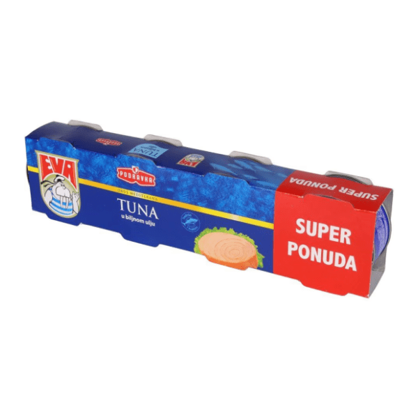 Tunjevina EVA komadi u biljnom ulju 4x80g