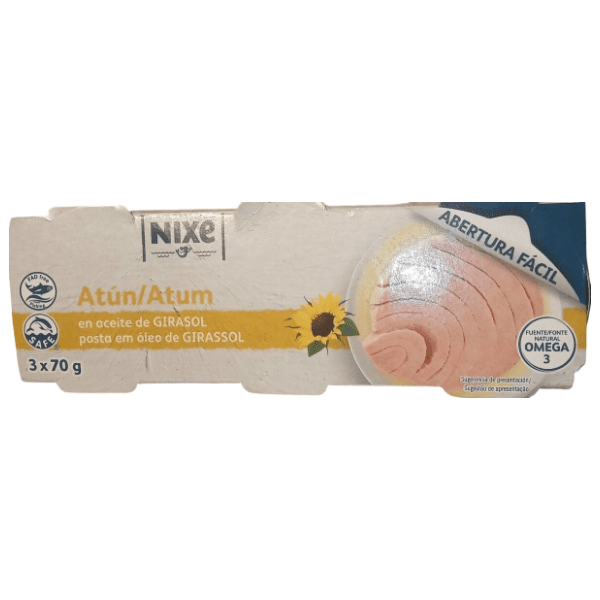 Tunjevina NIXE komadi u suncokretovom ulju 3x70g
