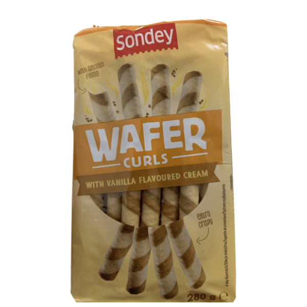 Vafl roleri SONDEY vanila 280g