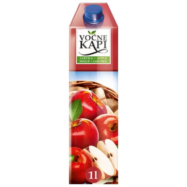 Voćni sok VOĆNE KAPI jabuka 1l